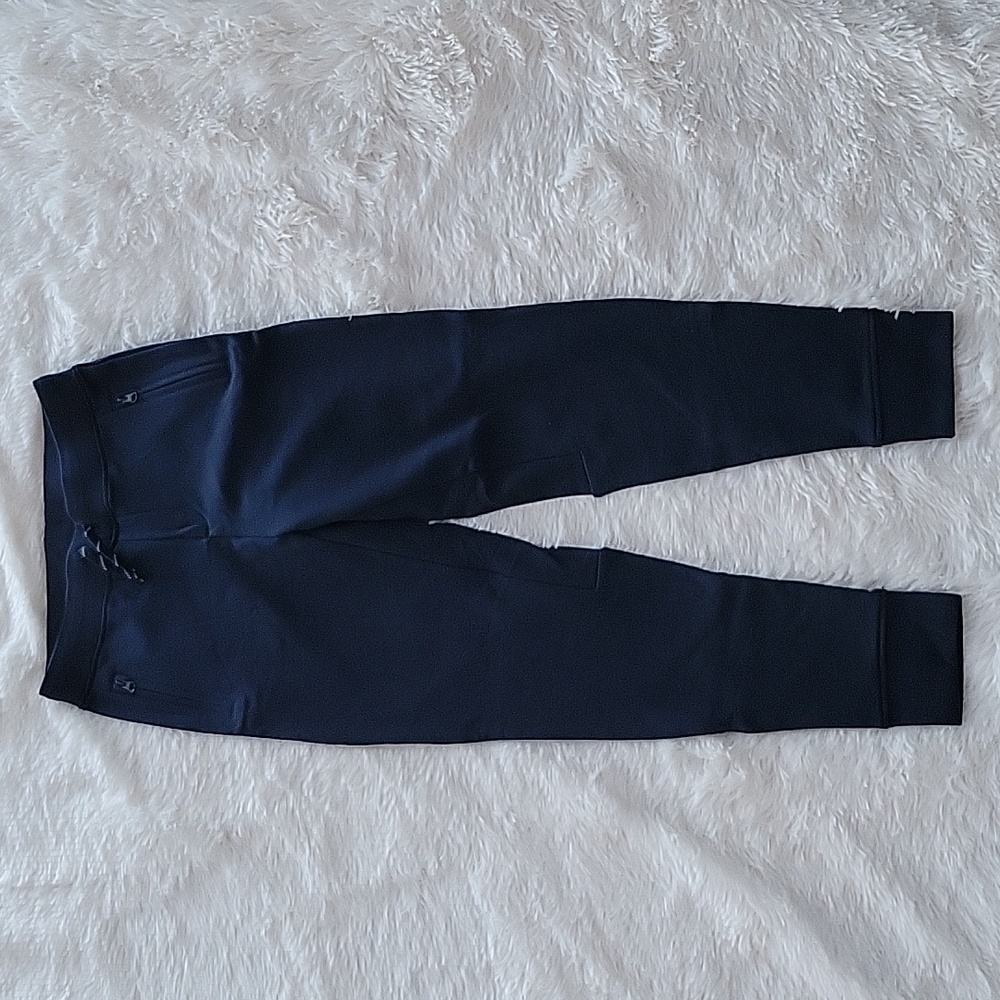 JCrew Crewcuts Navy Joggers Pull On Zippered Pockets Boys Size 16 NWT